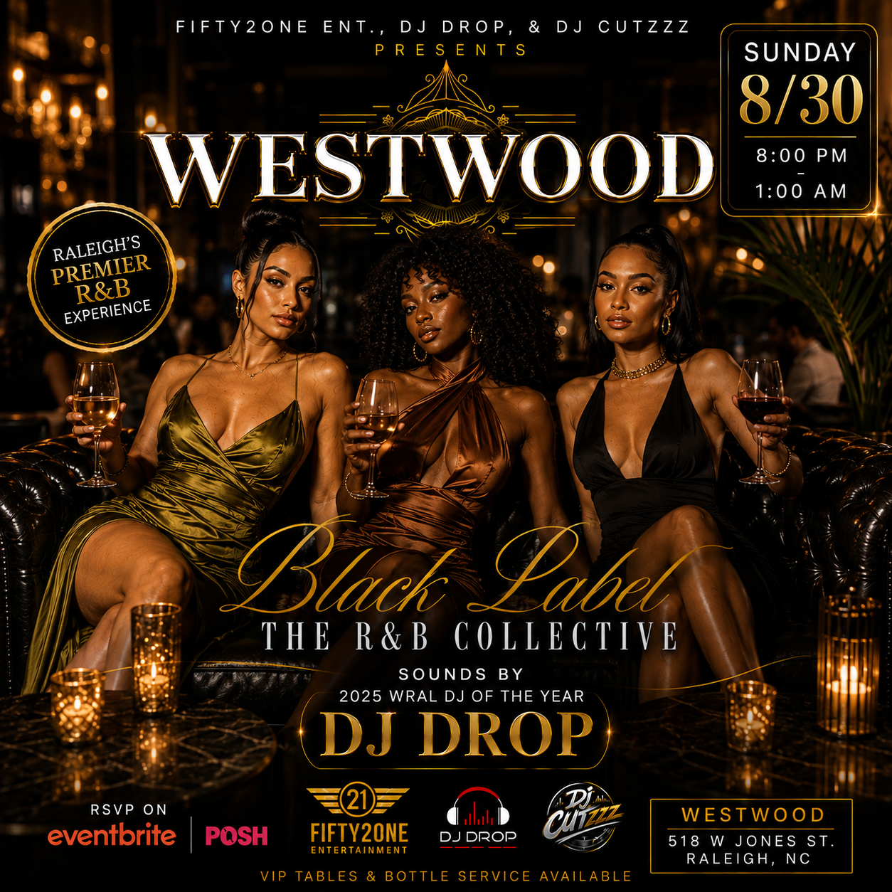Westwood — Black Label: The R&B Collective flyer