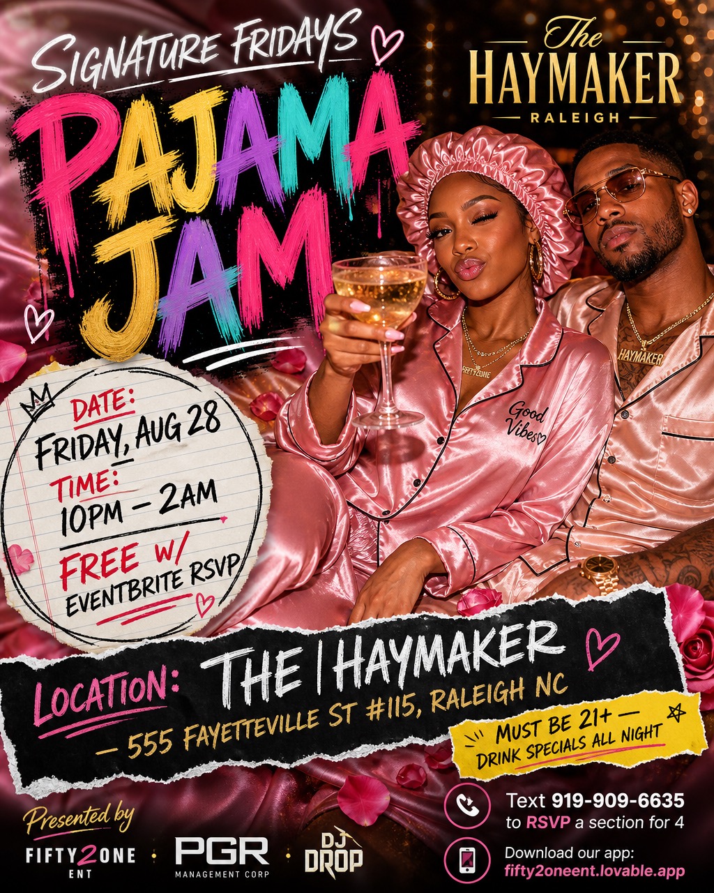 Pajama Jam flyer